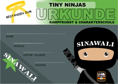 Tiny Ninjas Urkunde